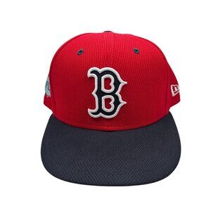 Boston Red Sox MLB Baseball Hat New Era 59 Fifty Cap Fitted Red